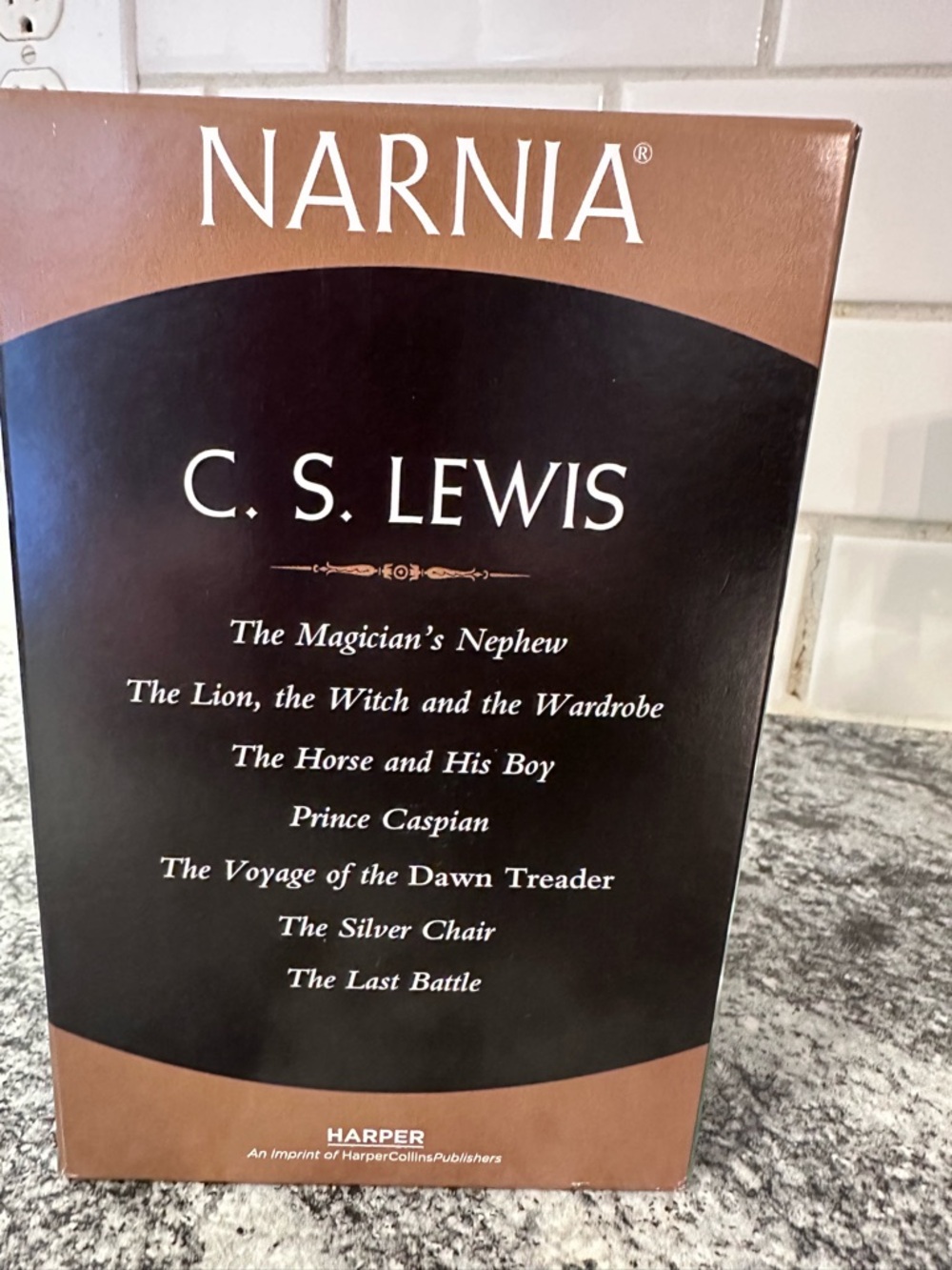 Complete Chronicles of Narnia 7 Book Box Set C.S. Lewis Harper Paperback Set - Picture 3 of 3